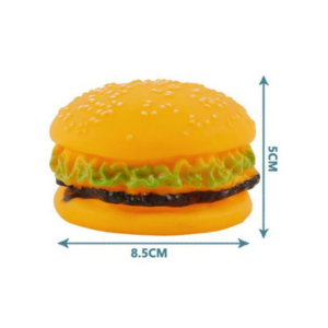 JUGUETE HAMBURGUESA PARA PERRO 5CMX8.5CM.